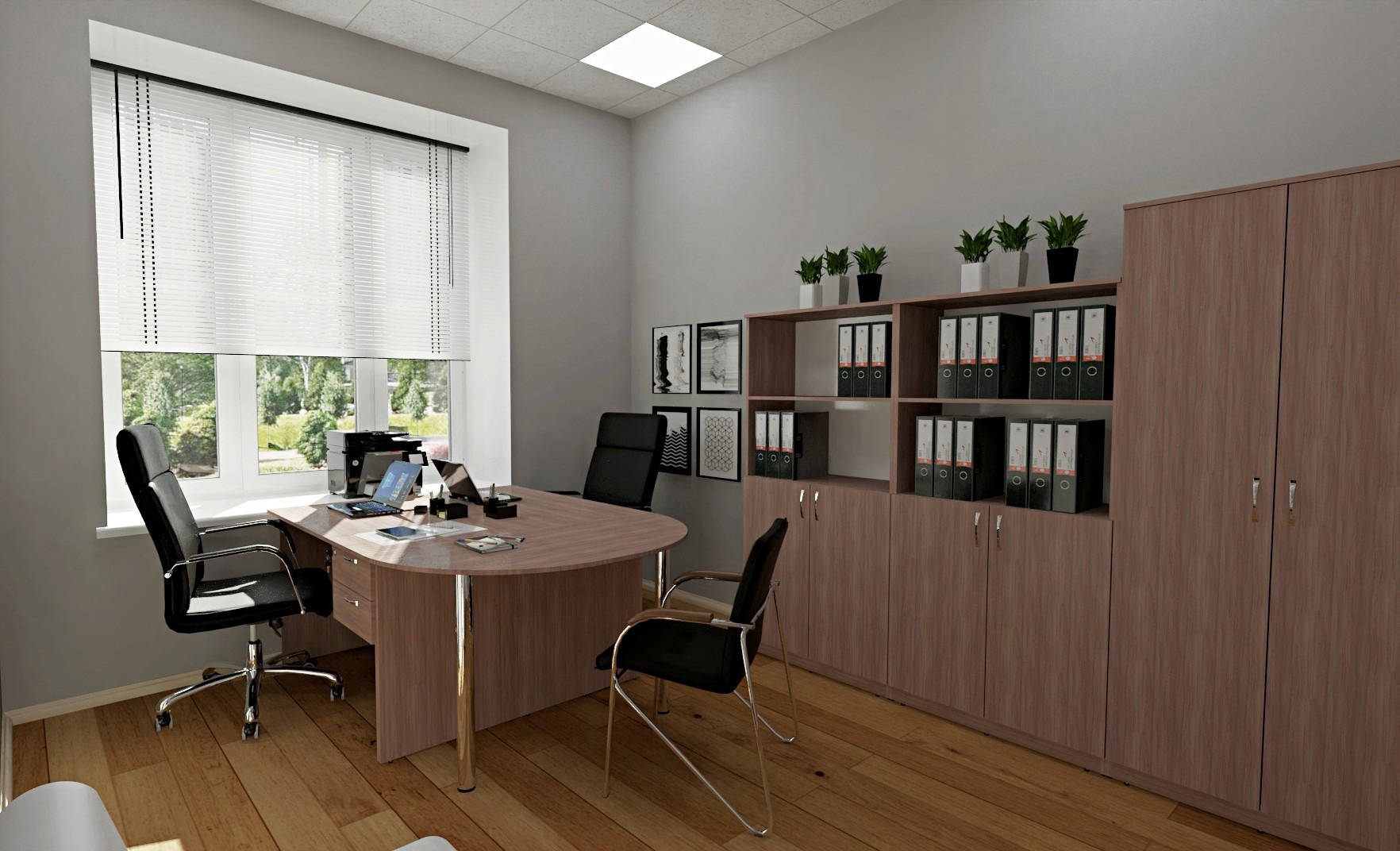 Офисные столы с брифнг- приставкой
